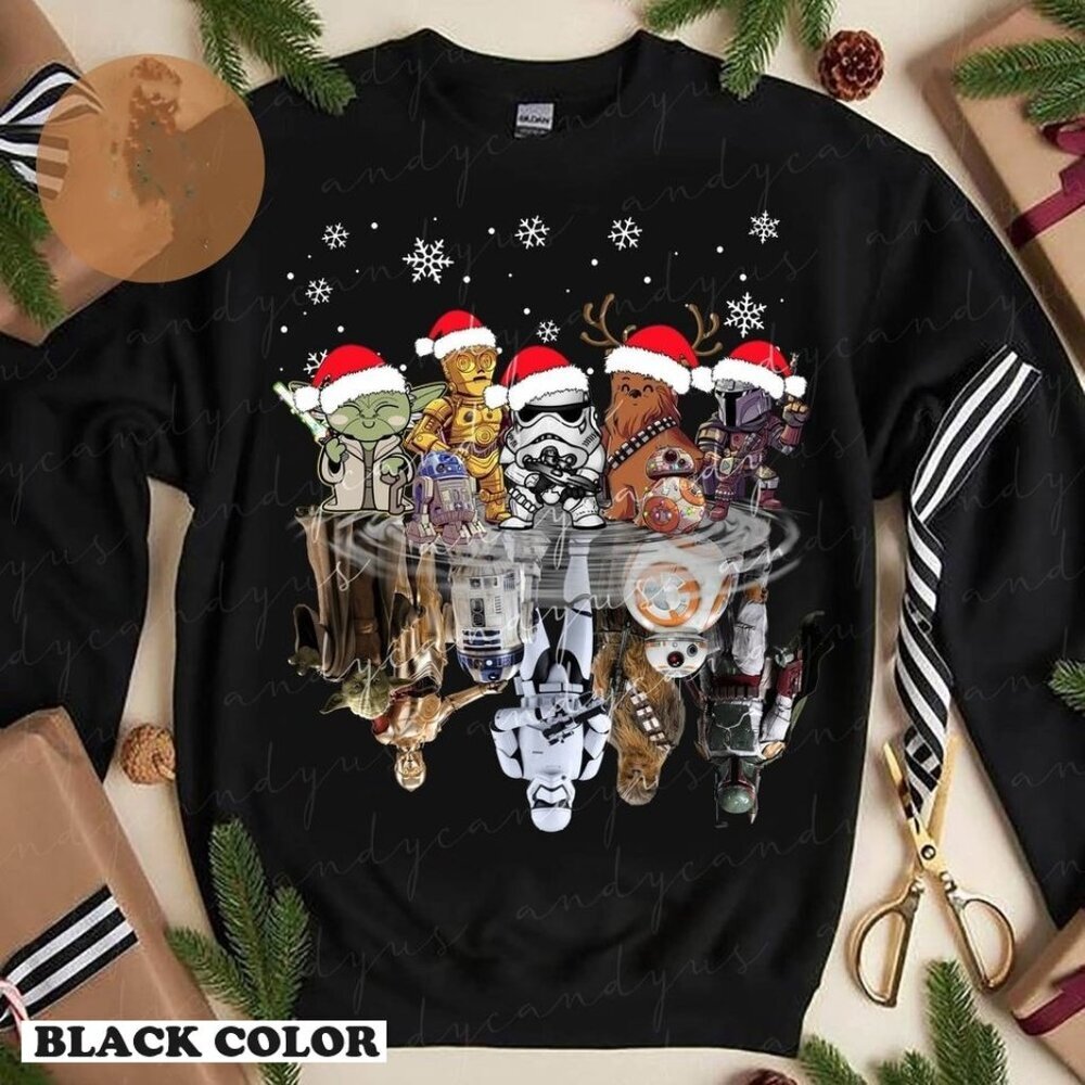 Star Wars Disney Christmas Sweatshirt Holiday Movie Cozy Festive Pullover 05